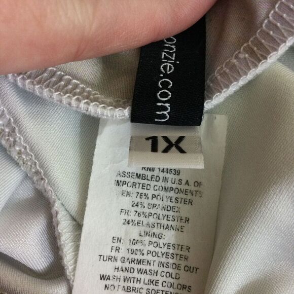 Onzie Womens White Journey Printed High-Rise Wide Waist Legging Pants Sz 1X NWT - Picture 8 of 10